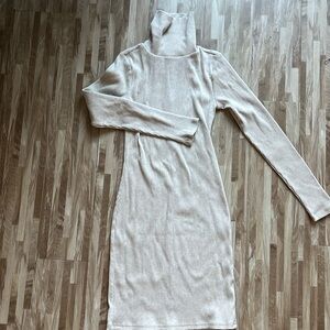 Body-con turtle neck dress